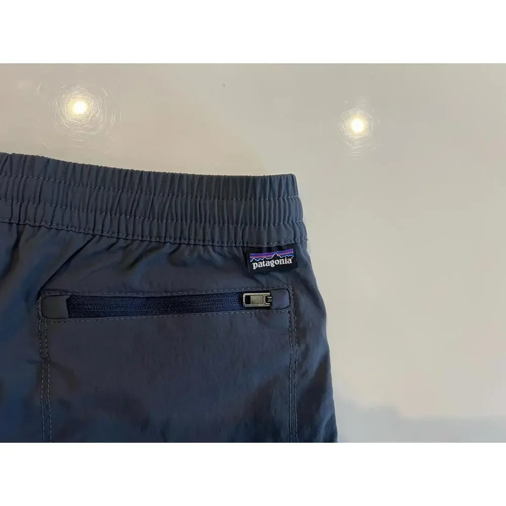 $65 Patagonia Kids Quandary Pants S(7-8 )Smolder Blue Hiking 40+ UPF 66560